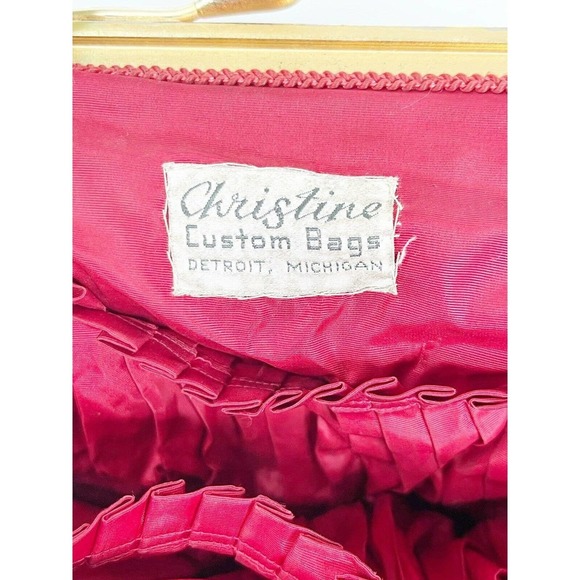 40’s Collectible Detroit Needlepoint Multicolor Handbag by Christine Custom Bags - Picture 7 of 10